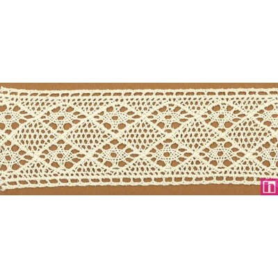 09988 ENTREDOS BOLILLO ALGODON 100%  BLANCO Venta en piezas de 33.00 M