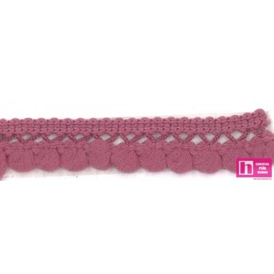 49640 SILVIA MADROÑO 1 BORLA 10 MM. POLIAMIDA 100% MAGENTA Venta en piezas de 50.00 M