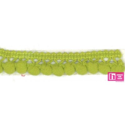 49643 SILVIA MADROÑO 1 BORLA 10 MM. POLIAMIDA 100% PISTACHO Venta en piezas de 50.00 M