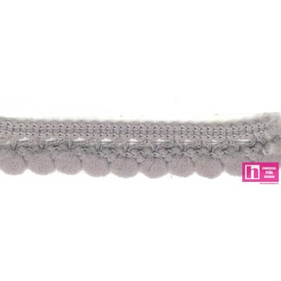 49646 SILVIA MADROÑO 1 BORLA 10 MM. POLIAMIDA 100% GRIS Venta en piezas de 50.00 M