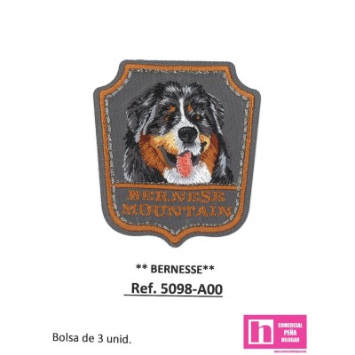 5098-A000 APLICACION TERMOADHESIVA BERNESSE 50X55 MM POLIESTER 100% GRIS Venta en piezas de 3.00 U