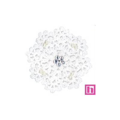 520179-01 APLICACION GANCHILLO SIKA 70X70 MM. ALGODON 100% BLANCO Venta en piezas de 10.00 U