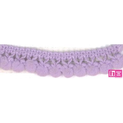 57699 SILVIA MADROÑO 1 BORLA 10 MM. POLIAMIDA 100% LILA Venta en piezas de 50.00 M