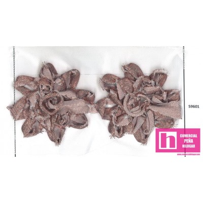 59602 GALON TUL ZOIDA CINTA BORDADA POLIESTER 100% COBRE Venta en piezas de 5.75 U