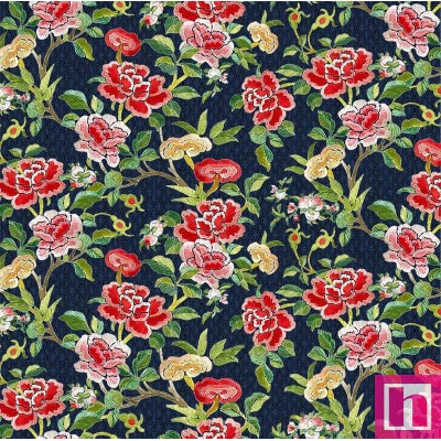 66945 PATCH. AMERICANO SILK ROAD (01) 110 CM. ALGODON 100% MARINO Venta en piezas de 7.00 M