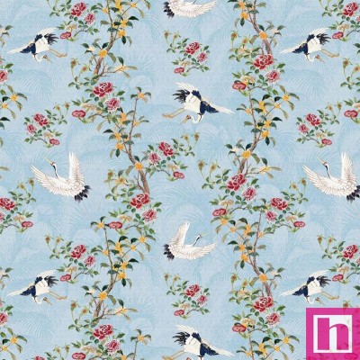 66946 PATCH. AMERICANO SILK ROAD (02) 110 CM. ALGODON 100% CELESTE Venta en piezas de 7.00 M