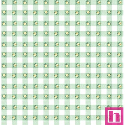 67016 PATCH. AMERICANO BLOSSOM BLISS (12) 110 CM. ALGODON 100% BLANCO/MENTA Venta en piezas de 7.00 M