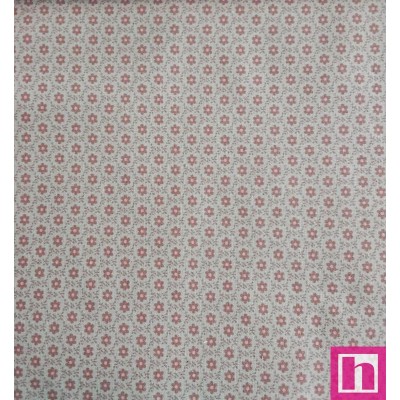 67344 TEJIDO ESTAMPADO SESAMO (48) 150 CM. 145 GR/M2. ALGODON 100% NATURAL/ROSA Venta en piezas de 10.00 M