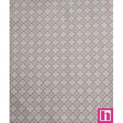 67346 TEJIDO ESTAMPADO SESAMO (50) 150 CM. 145 GR/M2. ALGODON 100% NATURAL/ROSA Venta en piezas de 10.00 M