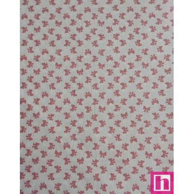 67371 TEJIDO ESTAMPADO SESAMO (53) 150 CM. 145 GR/M2. ALGODON 100% NATURAL/ROSA Venta en piezas de 10.00 M