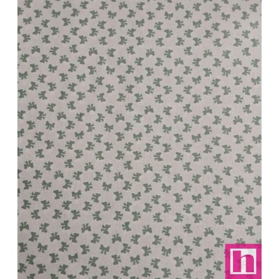 67373 TEJIDO ESTAMPADO SESAMO (62) 150 CM. 145 GR/M2. ALGODON 100% NATURAL/MENTA Venta en piezas de 10.00 M
