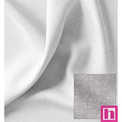 67380 TEJIDO ESTAMPADO TIZIANA (02) 1.50 M. 115 GR/M2. ALGODON 100% BLANCO Venta en piezas de 10.00 M