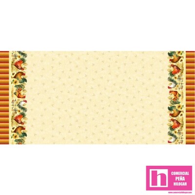 63766 PATCH.AMERICANO COUNTY FAIR (19) 110 CM. ALG 100% CREMA/MULTI VENTA EN PZAS. DE 6.80 M APRO