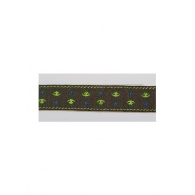 700100-0003 GOMA ELASTICA FANTASIA SONMIT 25 MM. POL 100% VERDE VENTA EN PIEZAS DE 25 MTS. APROX