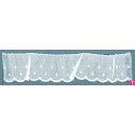 1611057-000 BORDADO FRUNCIDO BATISTA JENNA POLIESTER 60%-ALGODON 40% BLANCO Venta en piezas de 11.00 M