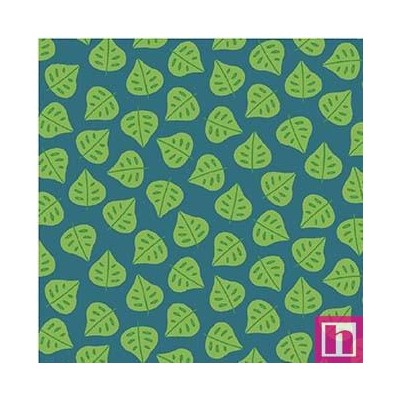 65867 PATCH.AMERICANO JUNGLE PARADISE (17) 110 CM. ALG 100% VERDE VENTA EN PZAS. DE 6.80 M APRO