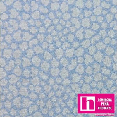 54497 TEJIDO JACQUARD CELESTE (02) 1.55 M. ALG 60%-POL 40% CELESTE VENTA EN PZAS. DE 7 M APROX.