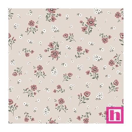 67479 VIYELA ESTAMPADA BEVERLY (02) 1.50 M. 145 GR/M2 - ALGODON 100% MAQUILLAJE Venta en piezas de 5.00 M