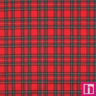 P94-3037-002 VIYELA CUADROS HARRIS (02) 145 CM. 230 GR/M2. POLIESTER 63%-VISCOSA 34%-EA.3% ROJO Venta en piezas de 6.00 M