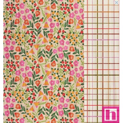 67260 ACOLCHADO ESTAMPADO AIMAR (01) 144 CM. 310 GR/M2. ALGODON 100% ROSA/CREMA Venta en piezas de 5.00 M