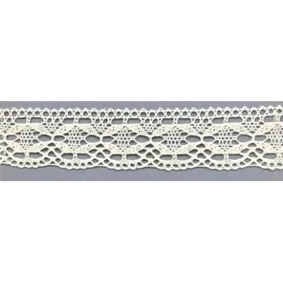 9329-102 PUNTILLA BOLILLO DAIKON 30 MM. ALGODON 100% MARFIL Venta en piezas de 25.00 M