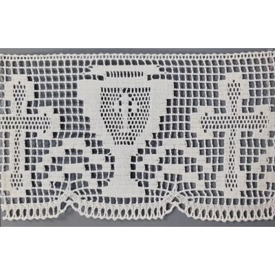 9331-000 PUNTILLA BOLILLO BOZZ 130 MM. ALGODON 100% BLANCO Venta en piezas de 25.00 M