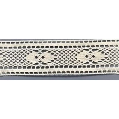 9473-102 ENTREDOS BOLILLO CURCUMA 45 MM. ALGODON 100% MARFIL Venta en piezas de 25.00 M