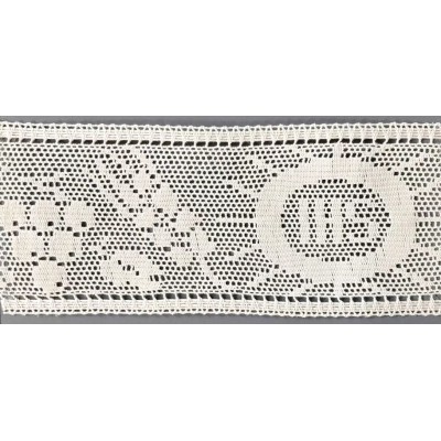 9495-000 ENTREDOS BOLILLO TIMOTEO 95 MM. ALGODON 100% BLANCO Venta en piezas de 25.00 M