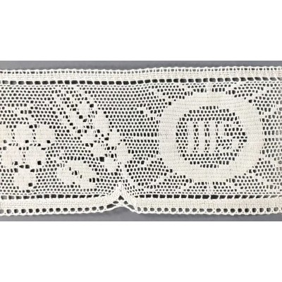 9496-000 PUNTILLA BOLILLO TIMOTEO 110 MM. ALGODON 100% BLANCO Venta en piezas de 25.00 M