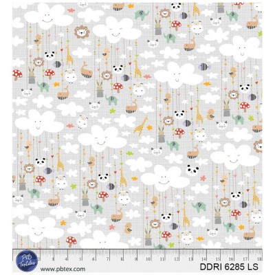 P121-DDRI6285LS PATCH. AMERICANO DREAM DRIFTERS (07) 110 CM. ALGODON 100% GRIS Venta en piezas de 7.00 M