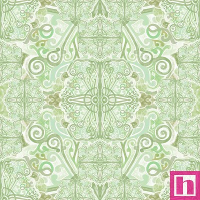 P121-KALW 5122M PATCH. AMERICANO KALEIDOSCOPE (05) 270 CM. ALGODON 100% VERDE Venta en piezas de 7.00 M