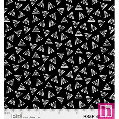 P121-RSPE-4956-KW PATCH. AMERICANO PB BASICS-D (11) 110 CM. ALGODON 100% NEGRO/BLANCO Venta en piezas de 7.00 M