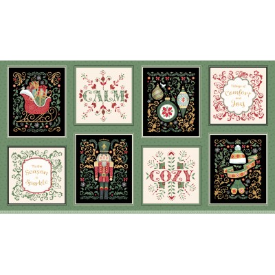 P121-TTSE6171PA PATCH. AMERICANO TIS THE SEASON (04) PANEL 60X110 CM. ALGODON 100% MULTI Venta en piezas de 7.00 M