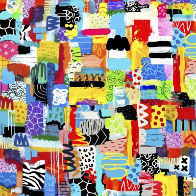 P121-URBW6246MU PATCH. AMERICANO URBAN INK 108 (03) 270 CM. ALGODON 100% MULTI Venta en piezas de 8.20 M