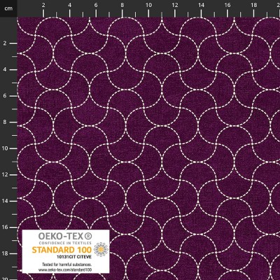 P137-4504-220 PATCH.AMERICANO EMI-YUKI (22) 110 CM. ALGODON 100% VINO Venta en piezas de 6.00 M