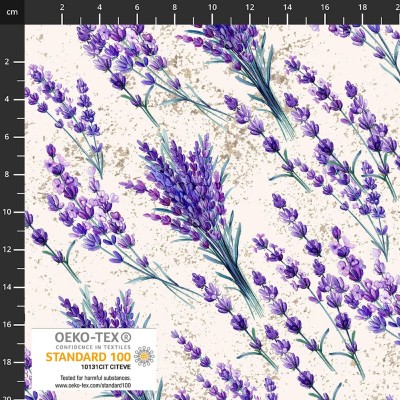 P137-4504-227 PATCH.AMERICANO LILAC LAVENDER (02) 110 CM. ALGODON 100% CREMA Venta en piezas de 6.00 M