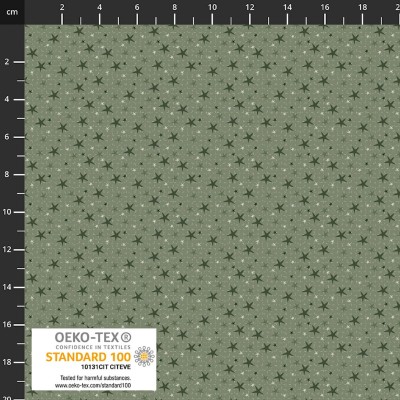 P137-4504-247 PATCH.AMERICANO WOODLAND TALE (08) 110 CM. ALGODON 100% VERDE Venta en piezas de 6.00 M