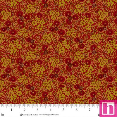 P140-979-88 PATCH. AMERICANO BAUBLES AND BALSAM (09) 110 CM. ALGODON 100% ROJO Venta en piezas de 7.00 M