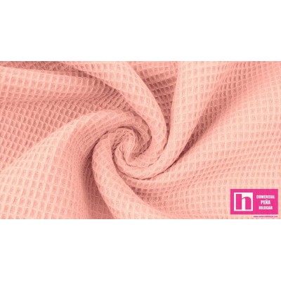 P69-4944-1011 NIDO DE ABEJA MINI (11) 150 CM. 230 GR/M2. ALGODON 100% ROSA BEBE Venta en piezas de 6.00 M