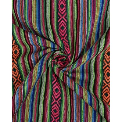 P69-9282-23 ALPUJARREÑA MEXICAN (13) 1.50 M. 200 GR/M2. POLIESTER 100% VERDE/LIMA Venta en piezas de 6.00 M