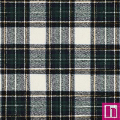 P94-3748-002 VIYELA CUADROS OLALLA (02) 145 CM. 150 GR/M2. ALGODON 100% CREMA/VERDE Venta en piezas de 6.00 M