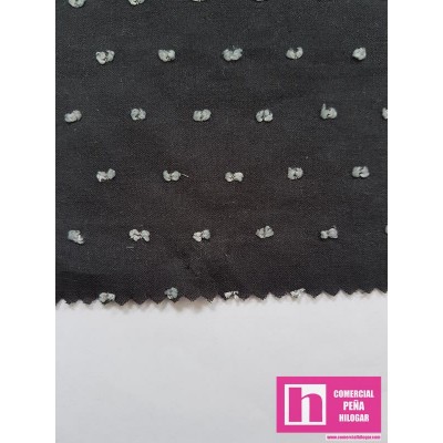 52660 PLUMETI BICOLOR JOEL (15) 145 CM. ALGODON 80%-POLIESTER 20% NEGRO/GRIS Venta en piezas de 7.00 M