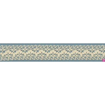 56544 MORIE ENTREDOS BOLILLO 20 MM. ALGODON 100% BEIG Venta en piezas de 25.00 M