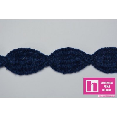 58459 FELIX GALON BOLILLO VELVET 15 MM. POLIESTER 100% MARINO Venta en piezas de 15.00 M