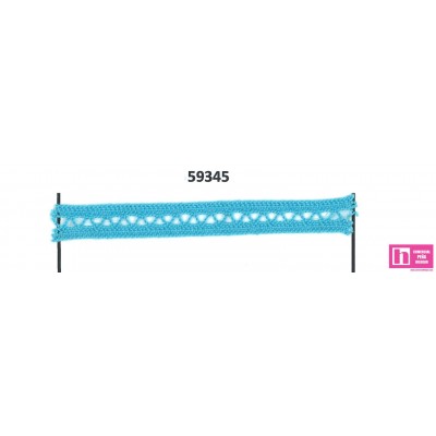 59345 GALON BOLILLO SNAFU 10 MM. ALGODON 100% TURQUESA Venta en piezas de 30.00 M