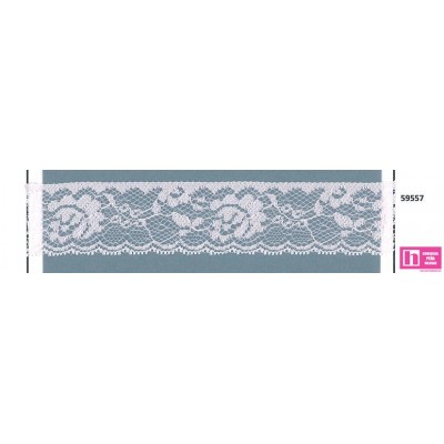 59557 PUNTILLA NYLON ZAREEN 30 MM. POLIAMIDA 100% ROSA Venta en piezas de 20.00 M