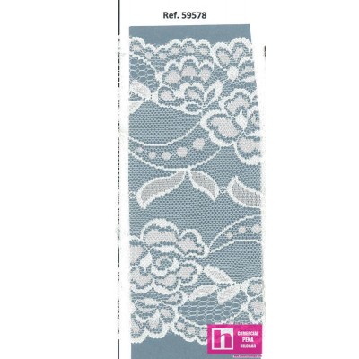 59578 GALON NYLON ELASTICO FARIHA 160 MM. POLIAMIDA 100% MARFIL Venta en piezas de 20.00 M