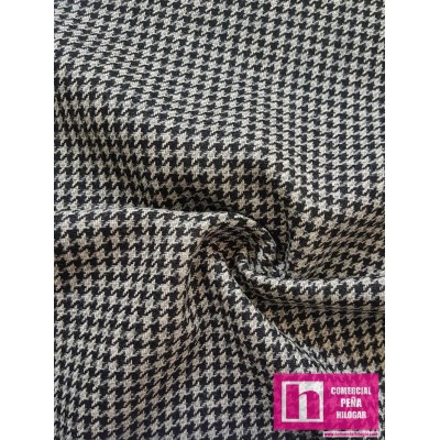 61120 TEJIDO LANA DUKE (01) 1.50 M. LANA 100% GRIS/NEGRO Venta en piezas de 3.66 M