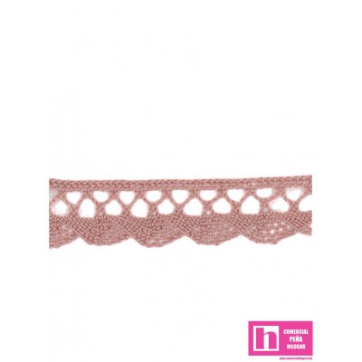 61482 PUNTILLA BOLILLO TRAVIATA 15 MM. ALGODON 100% MAQUILLAJE Venta en piezas de 20.00 M