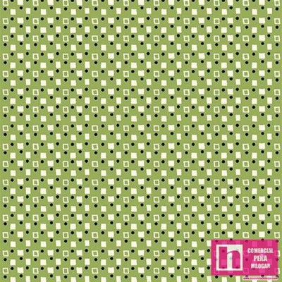 62925 PATCH.AMERICANO PLAYDATE WITH FRIENDS (08) 110 CM. ALGODON 100% VERDE Venta en piezas de 6.80 M